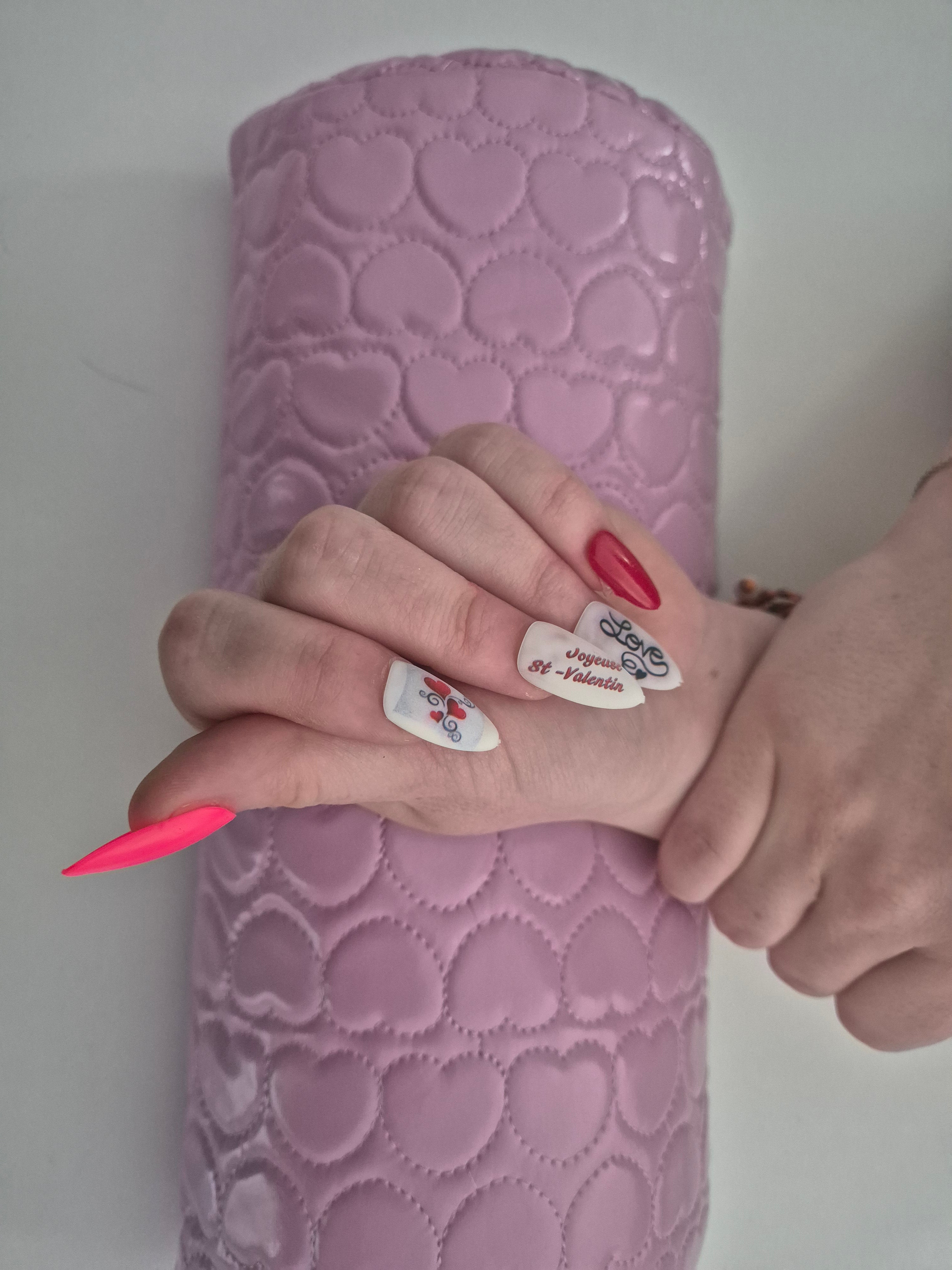 Ongles personnalisé - saint valentin