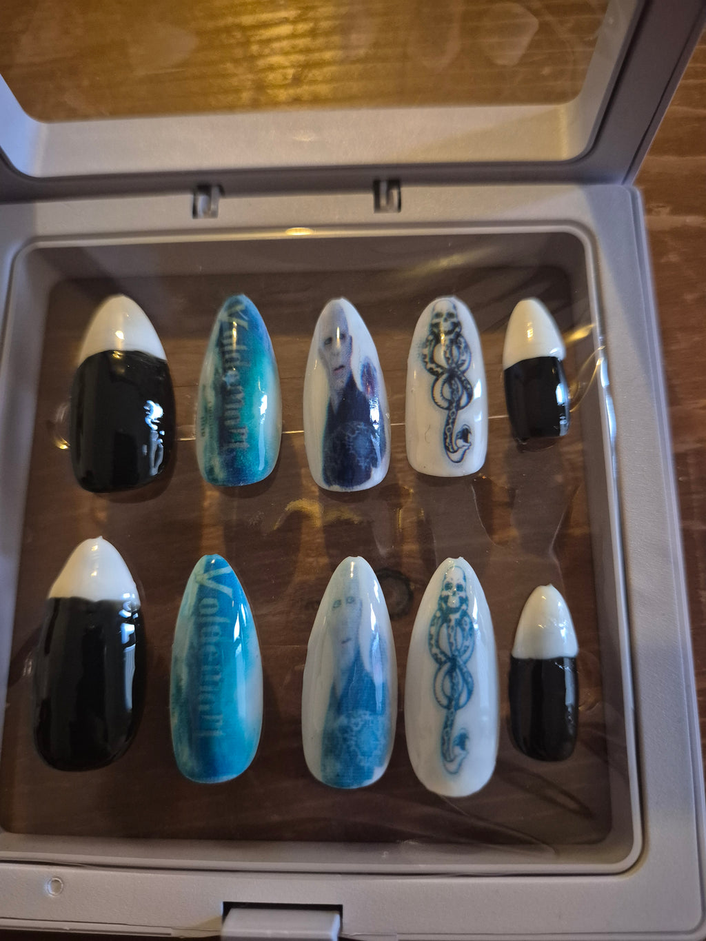 Ongles personnalisé - voldemort